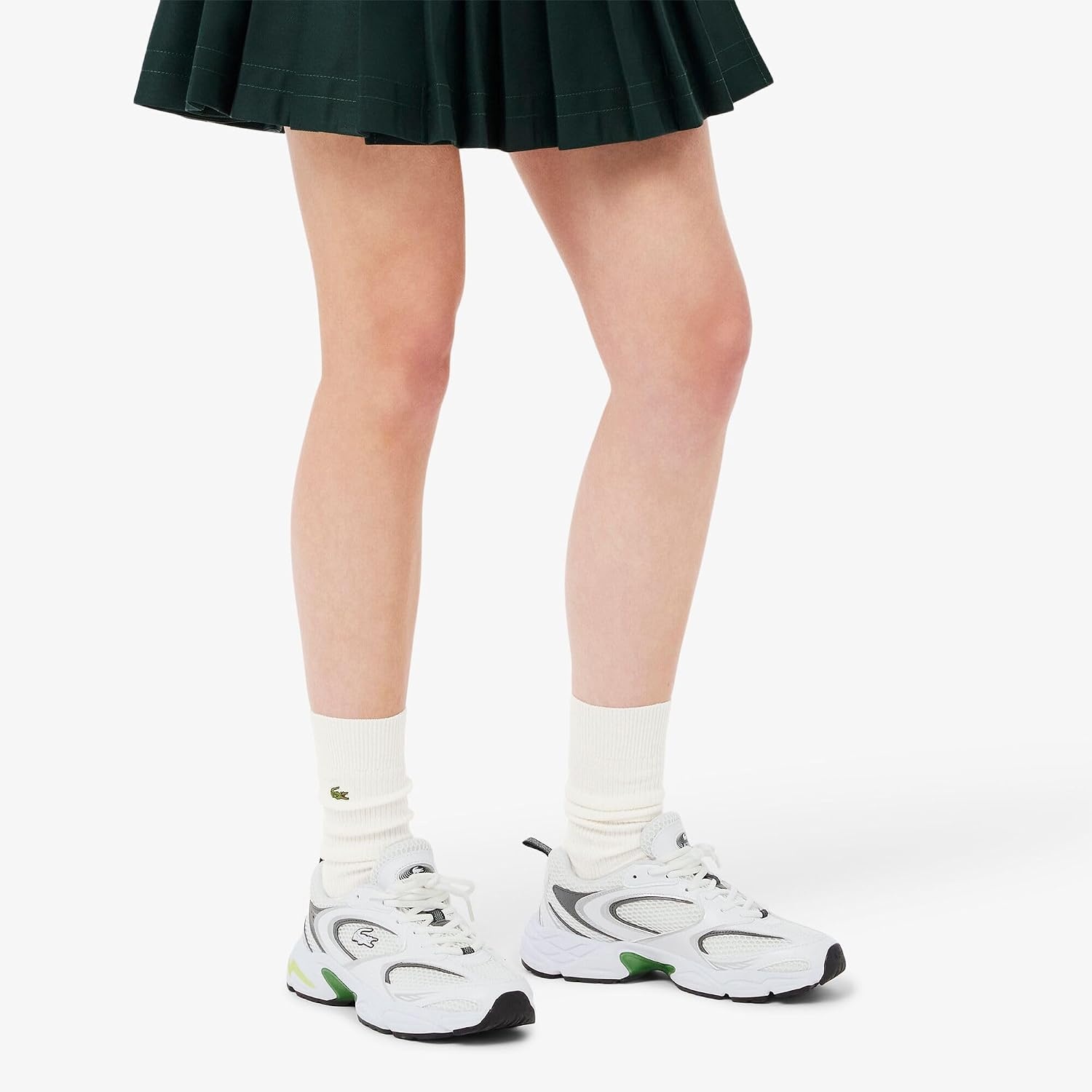 image:imageLacoste Womens Storm 96 2k SneakerWhtDk Grn