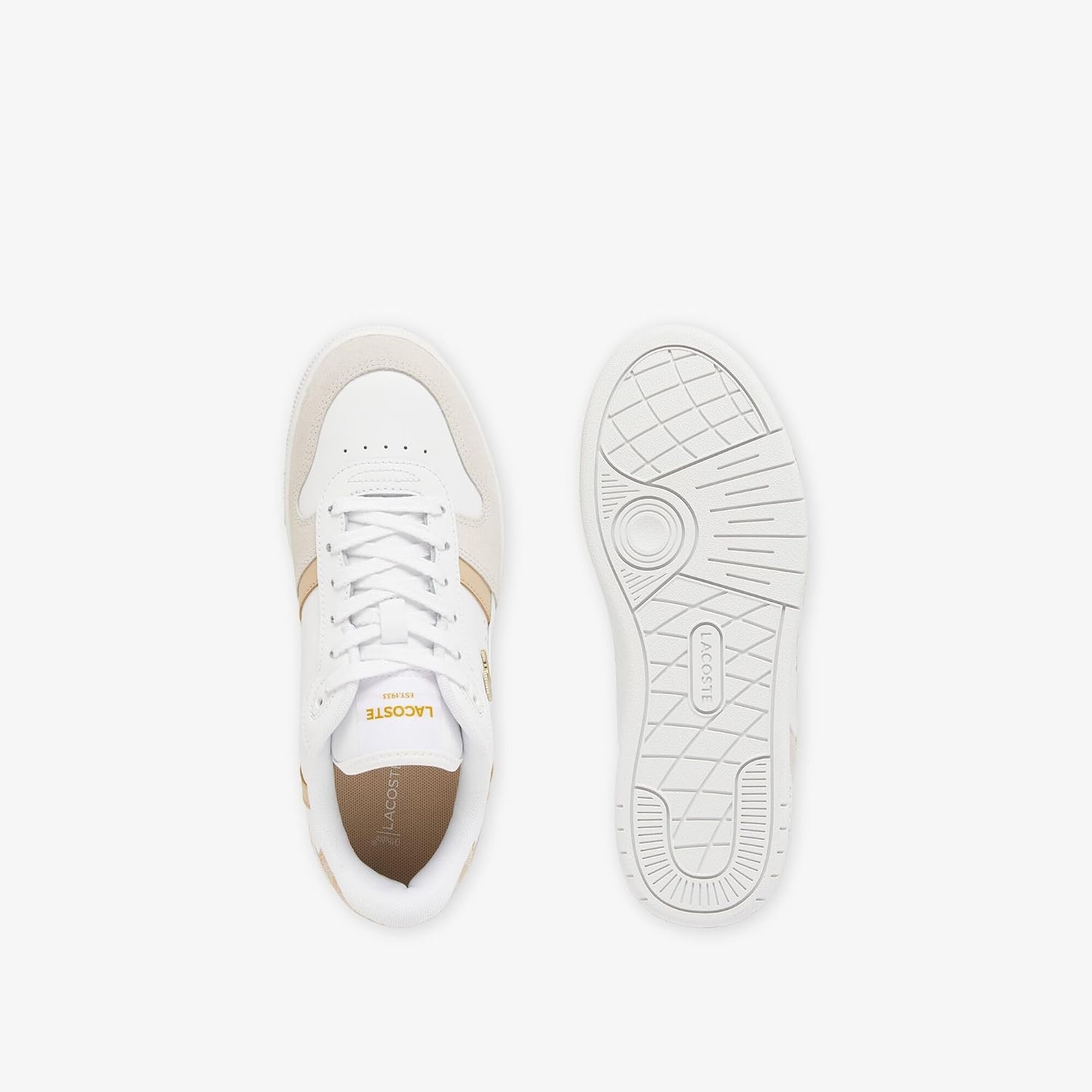 image:imageLacoste Womens TClip Set SneakerWhiteLight Brown