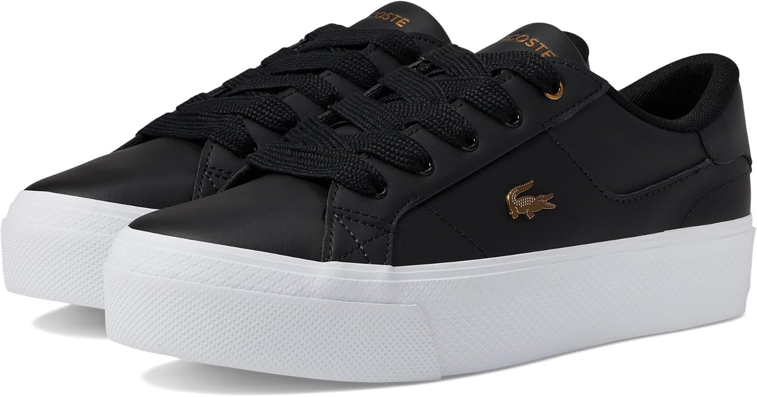 image:imageLacoste Womens Ziane Platform SneakerBlackGold Croc