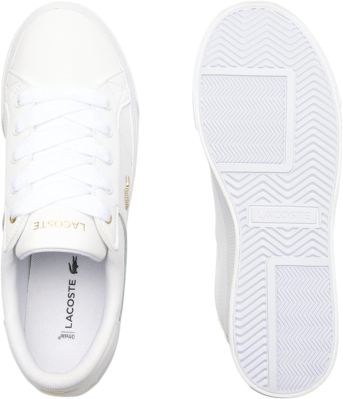image:imageLacoste Womens Ziane Platform SneakerWhiteGold