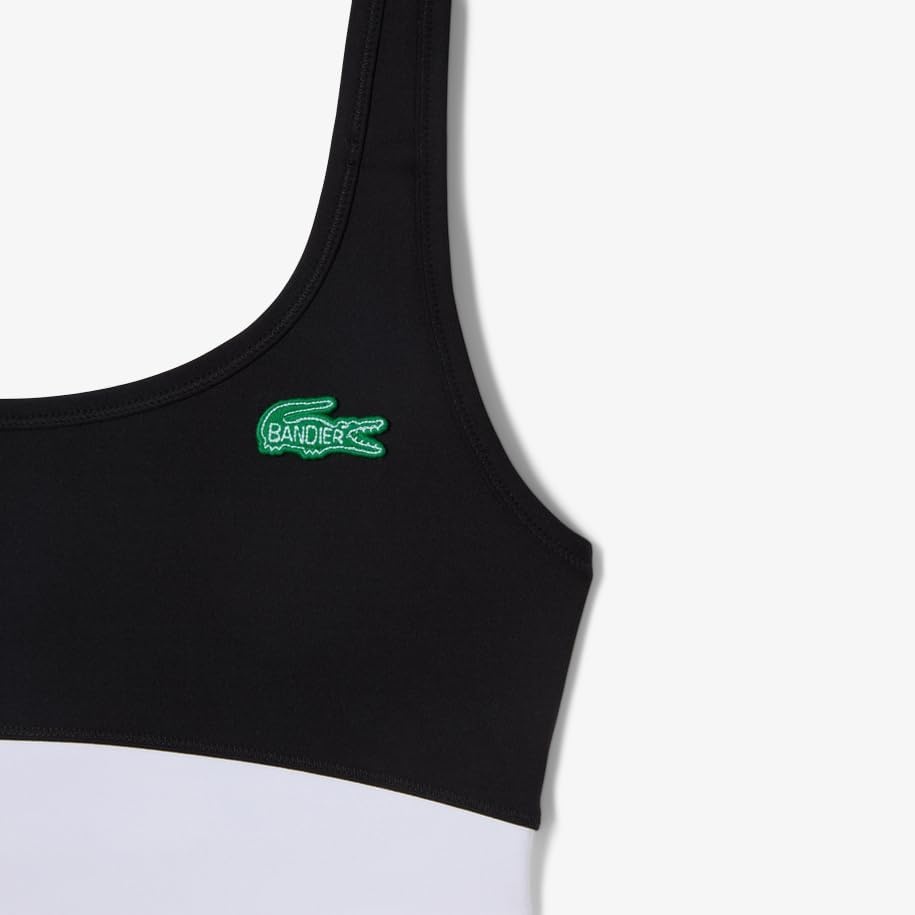 image:imageLacoste x Bandier Womens All Motion Colorblock Sports BraBlack