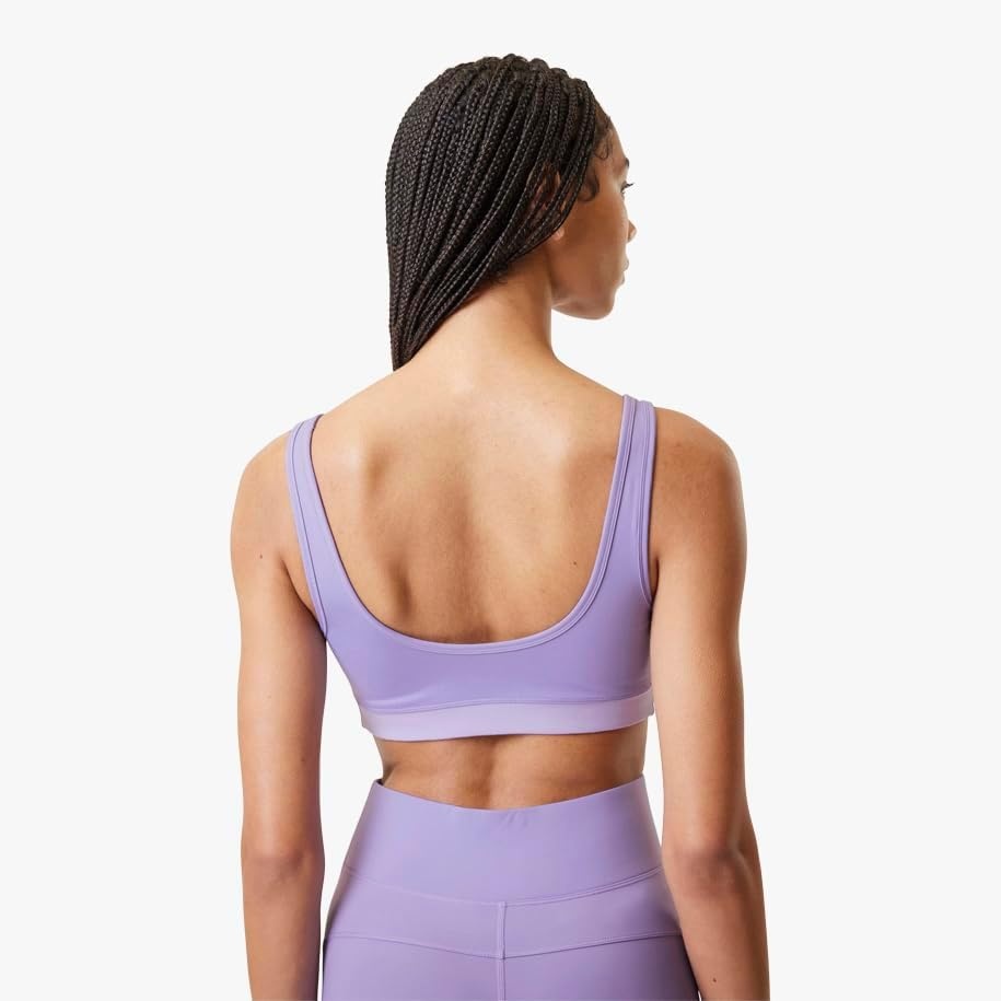 image:imageLacoste x Bandier Womens All Motion Colorblock Sports BraLilac