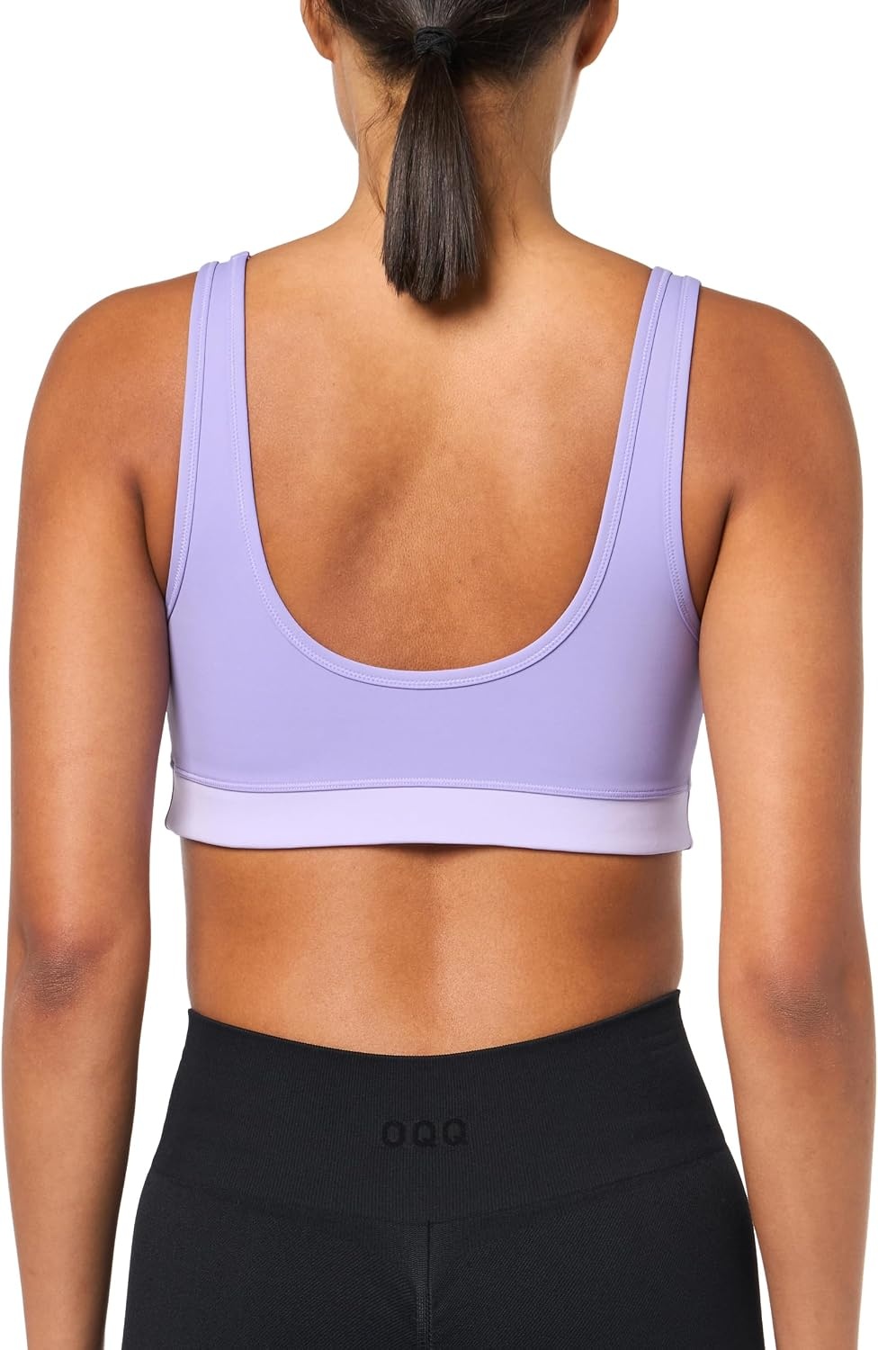 image:imageLacoste x Bandier Womens All Motion Colorblock Sports BraLilac