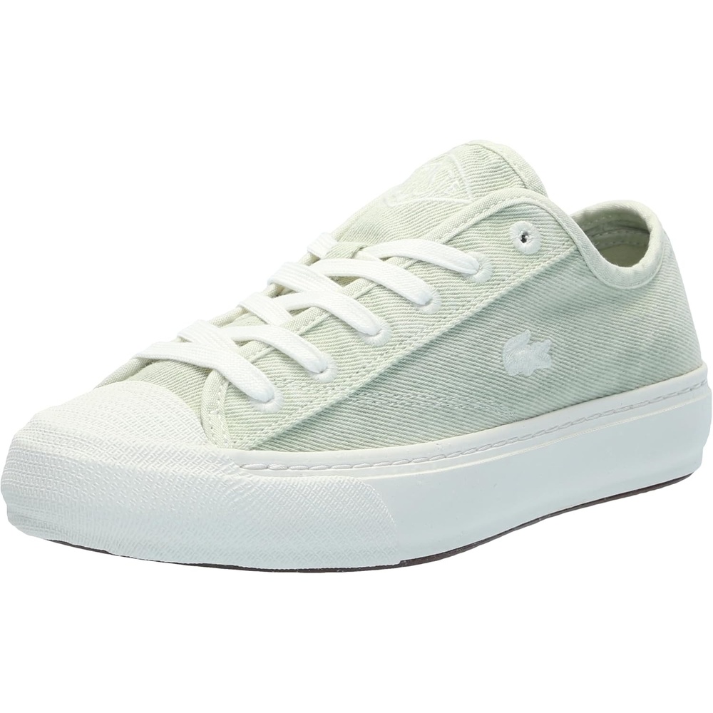 image:imageLacoste Mens Backcourt Leather SneakersLight GreenOff White