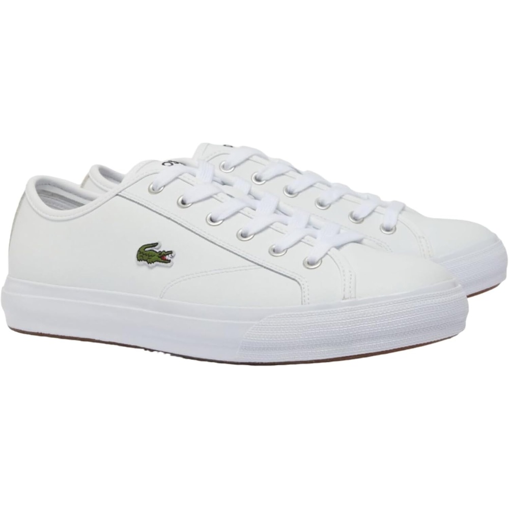image:imageLacoste Mens Backcourt Leather SneakersWhiteWhite