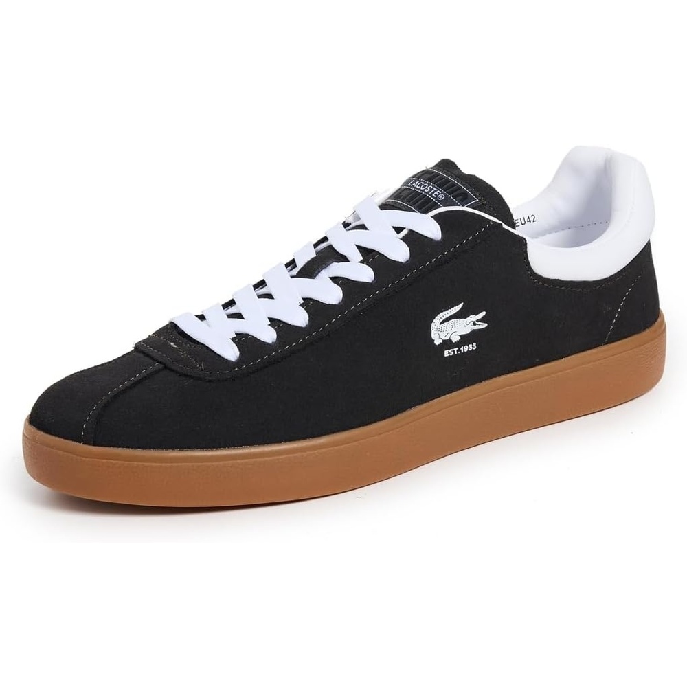 image:imageLacoste Mens Baseshot Translucent Sole SneakersDark GreenGum