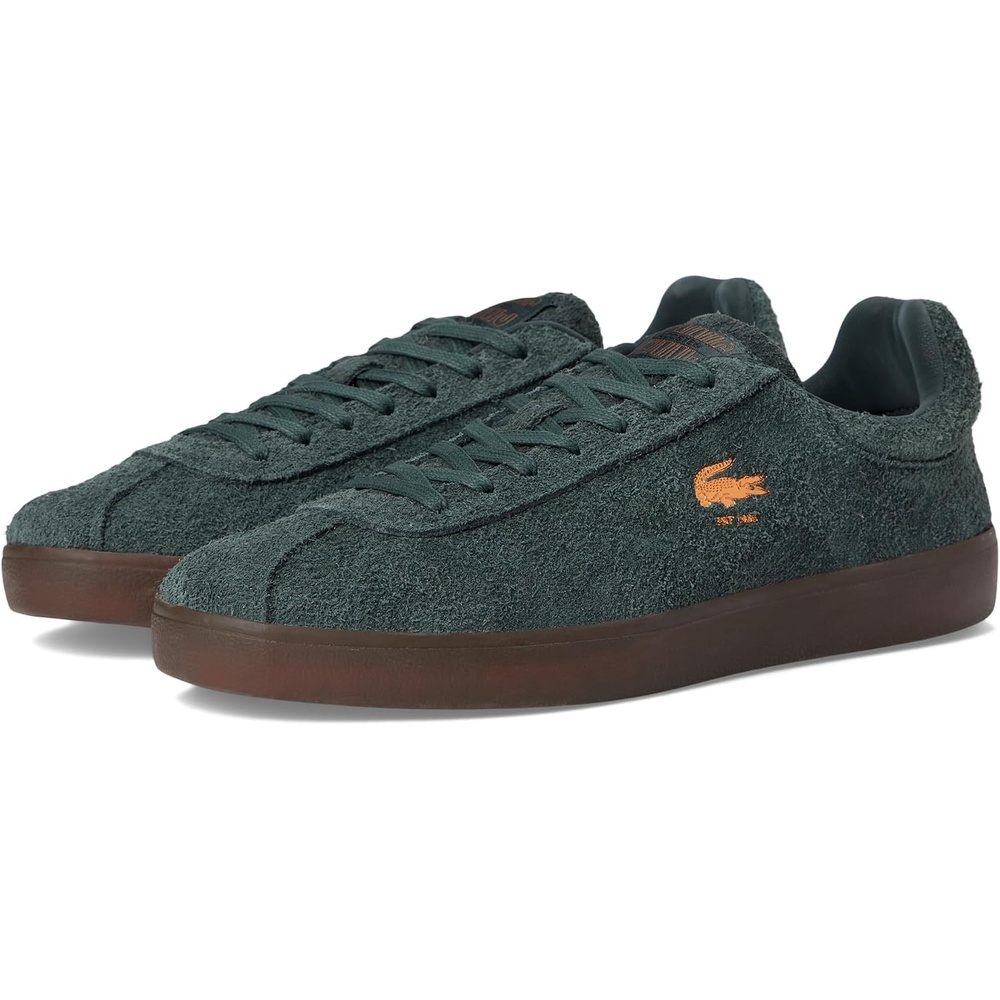 image:imageLacoste Mens Baseshot Translucent Sole SneakersDk GrnDk Gum