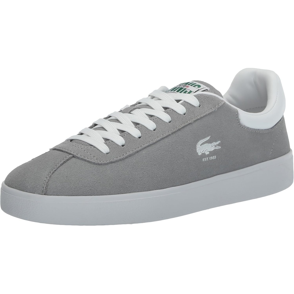 image:imageLacoste Mens Baseshot Translucent Sole SneakersGreyWhite