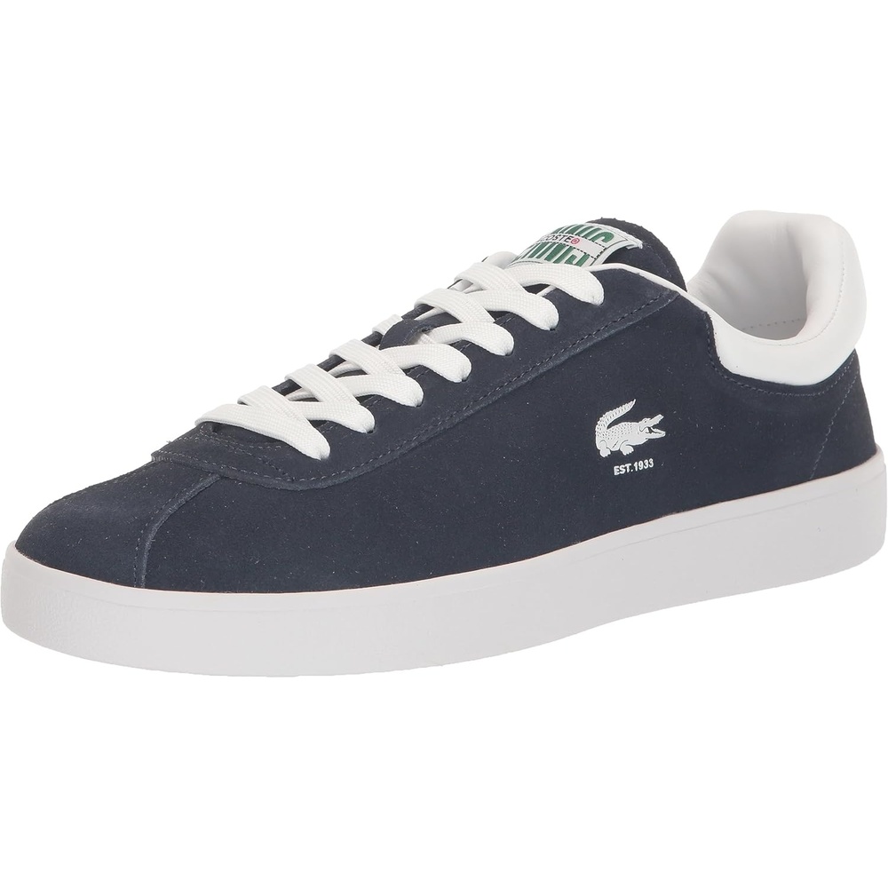 image:imageLacoste Mens Baseshot Translucent Sole SneakersNavyWhite