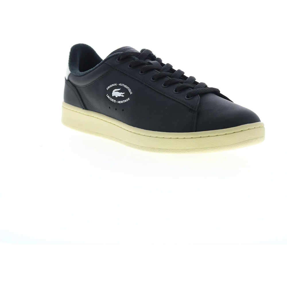 image:imageLacoste Mens Carnaby Set Leather SneakersBlkLt Ylw