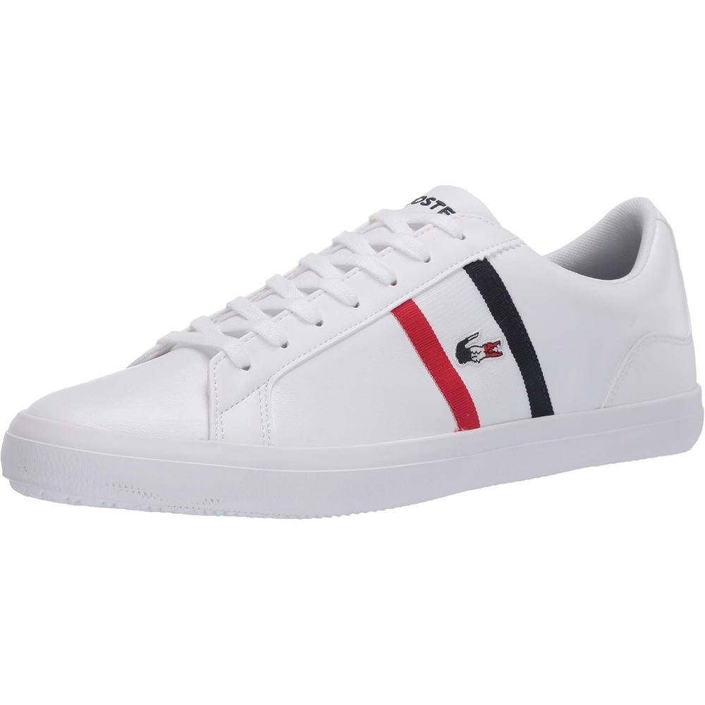 image:imageLacoste Mens Lerond Tri1 Cma ShoeWhiteNavyRed