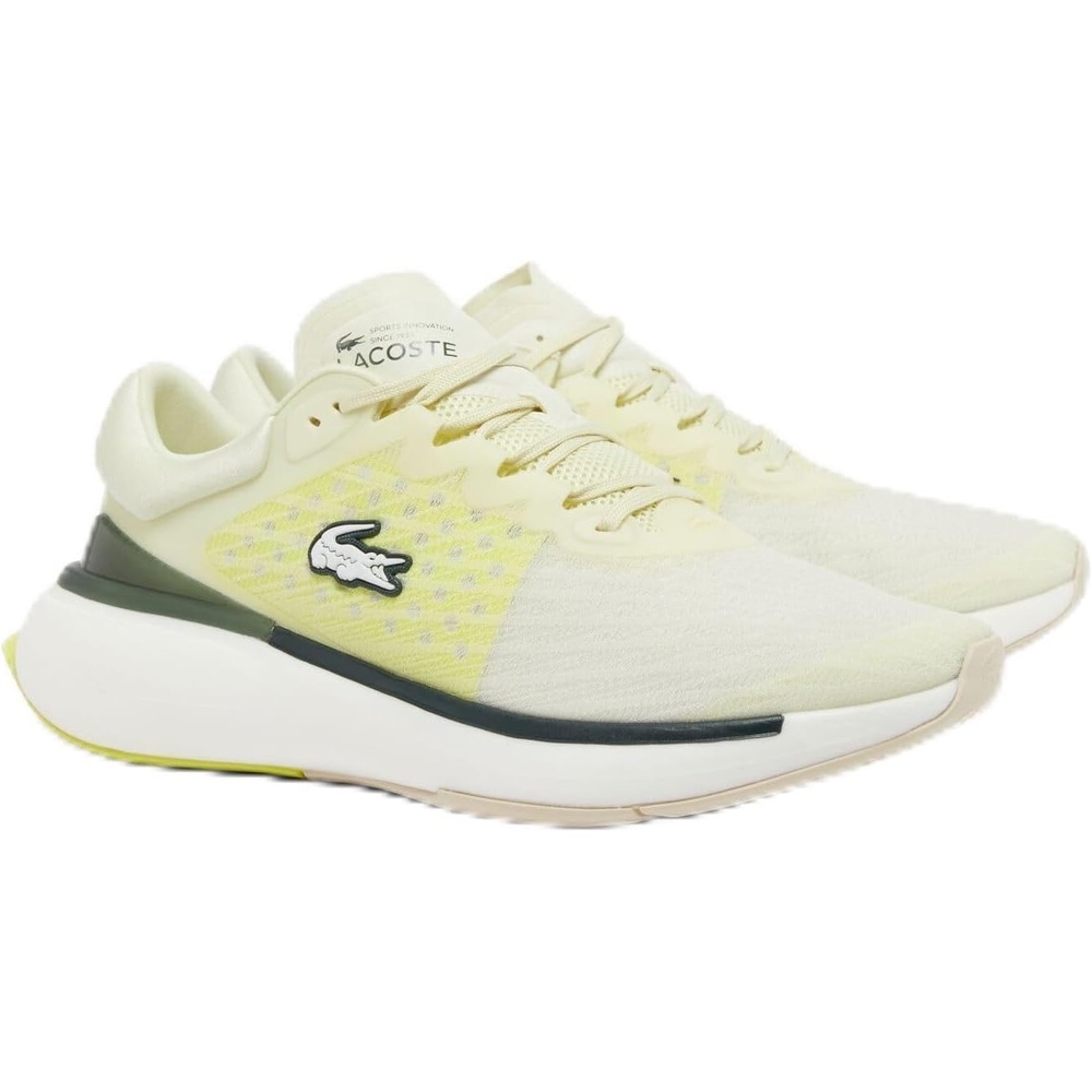image:imageLacoste Mens Neo Run Lite SneakerLt YlwDk Grn