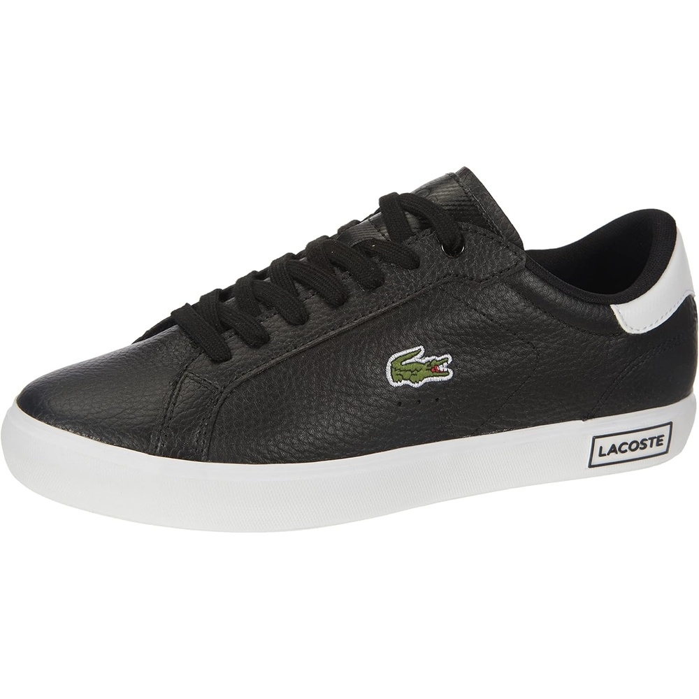image:imageLacoste Mens Powercourt Leather SneakersBlack