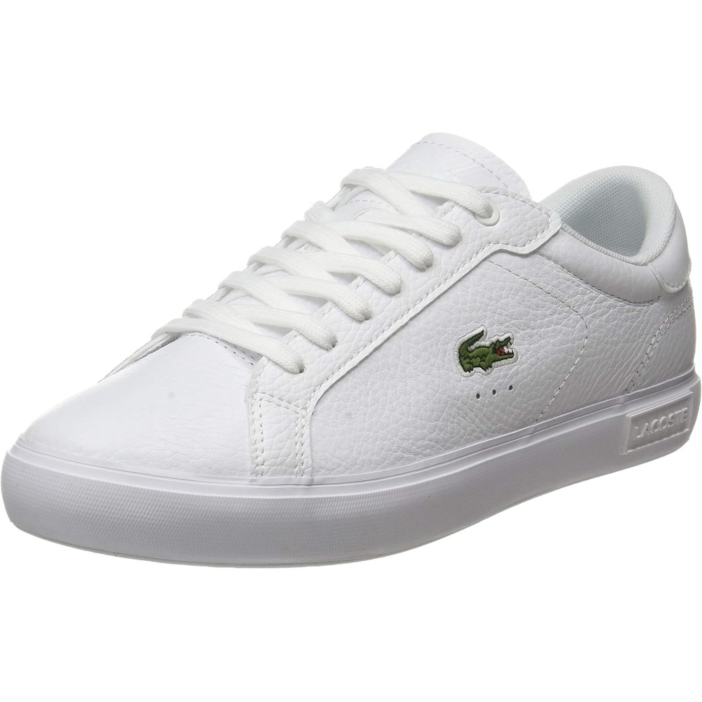 image:imageLacoste Mens Powercourt Leather SneakersWht