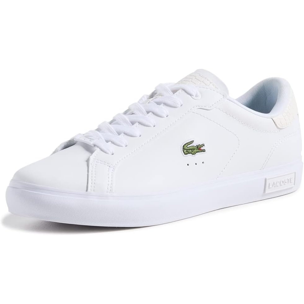 image:imageLacoste Mens Powercourt SneakersWhiteGreen Croc