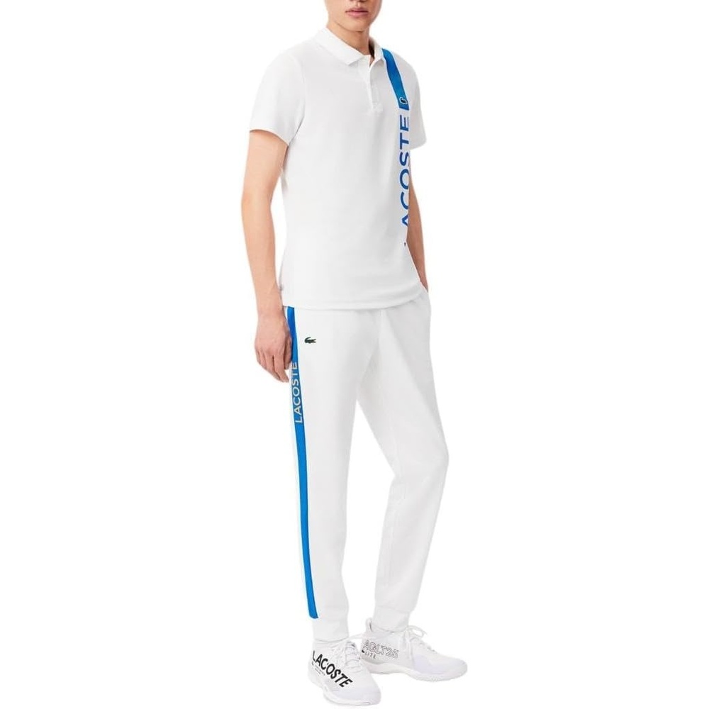image:imageLacoste Mens Printed SweatpantsWhiteGipsy Blue