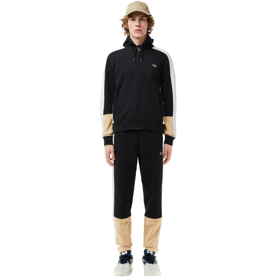 image:imageLacoste Mens Regular Fit SweatpantsBlackFlourCroissant