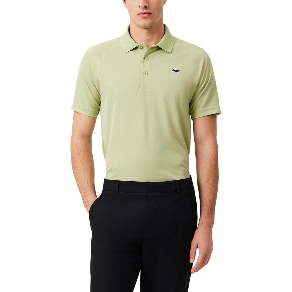 image:imageLacoste Mens Regular Fit UV Protect Golf Polo ShirtBirch