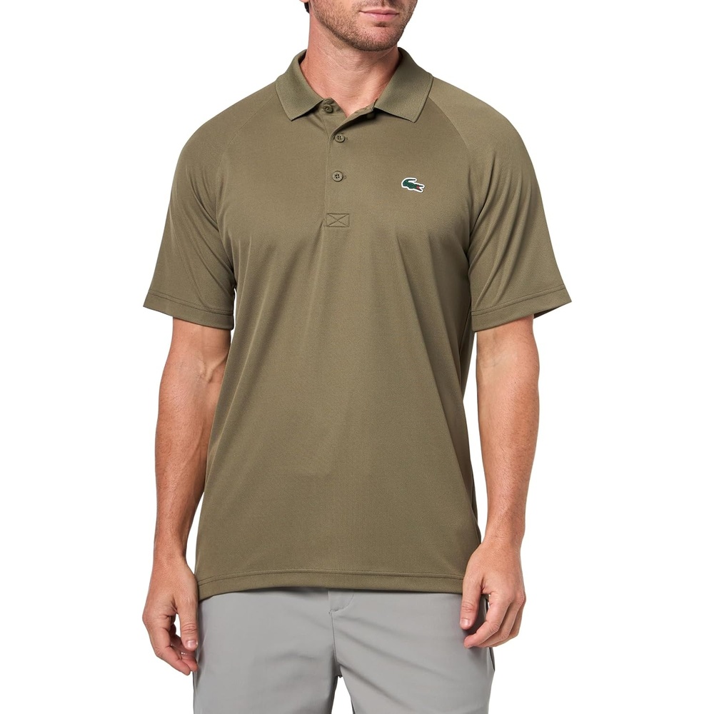 image:imageLacoste Mens Regular Fit UV Protect Golf Polo ShirtOlive