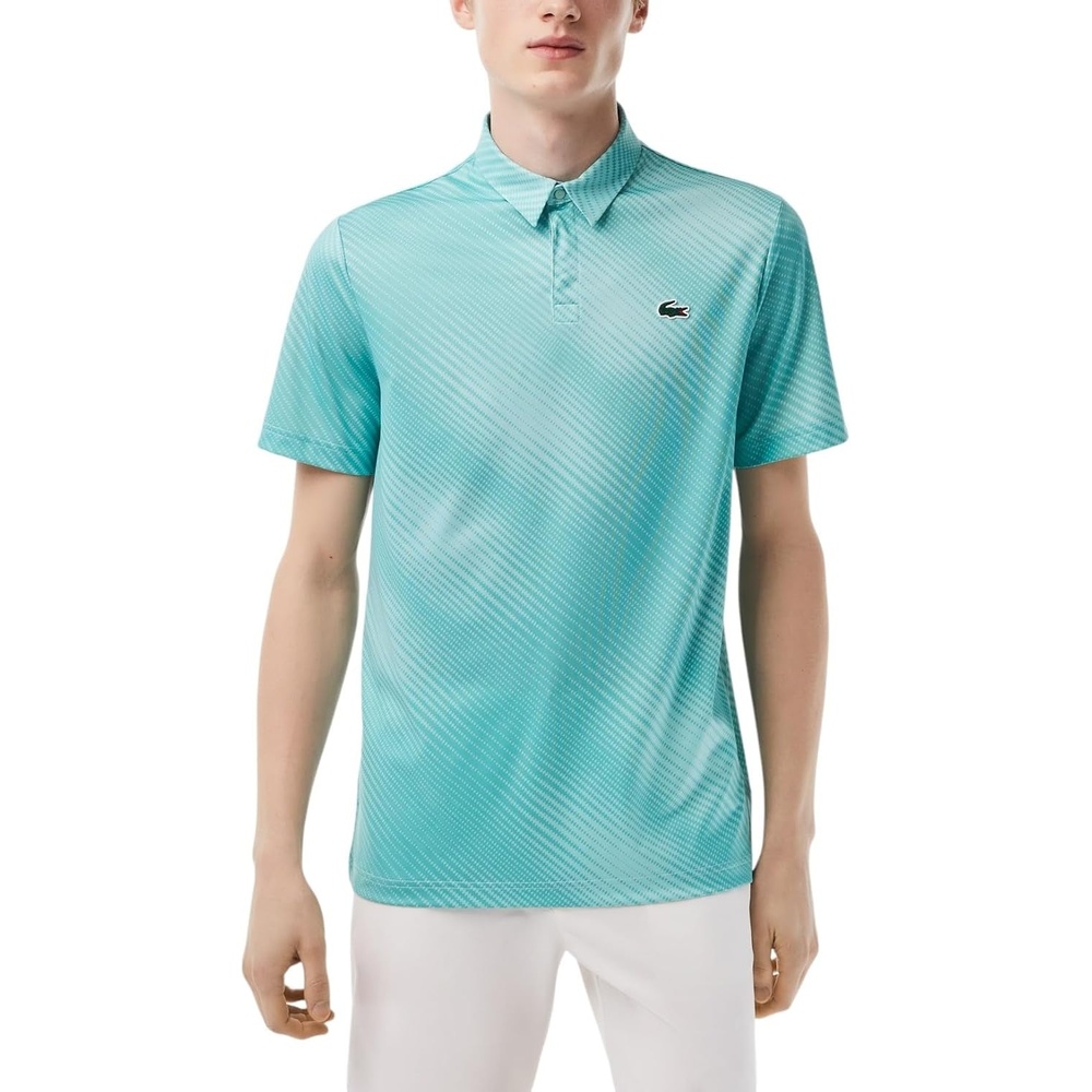 image:imageLacoste Mens Regular Fit UV Protect Golf Polo ShirtPastille MintFlorida