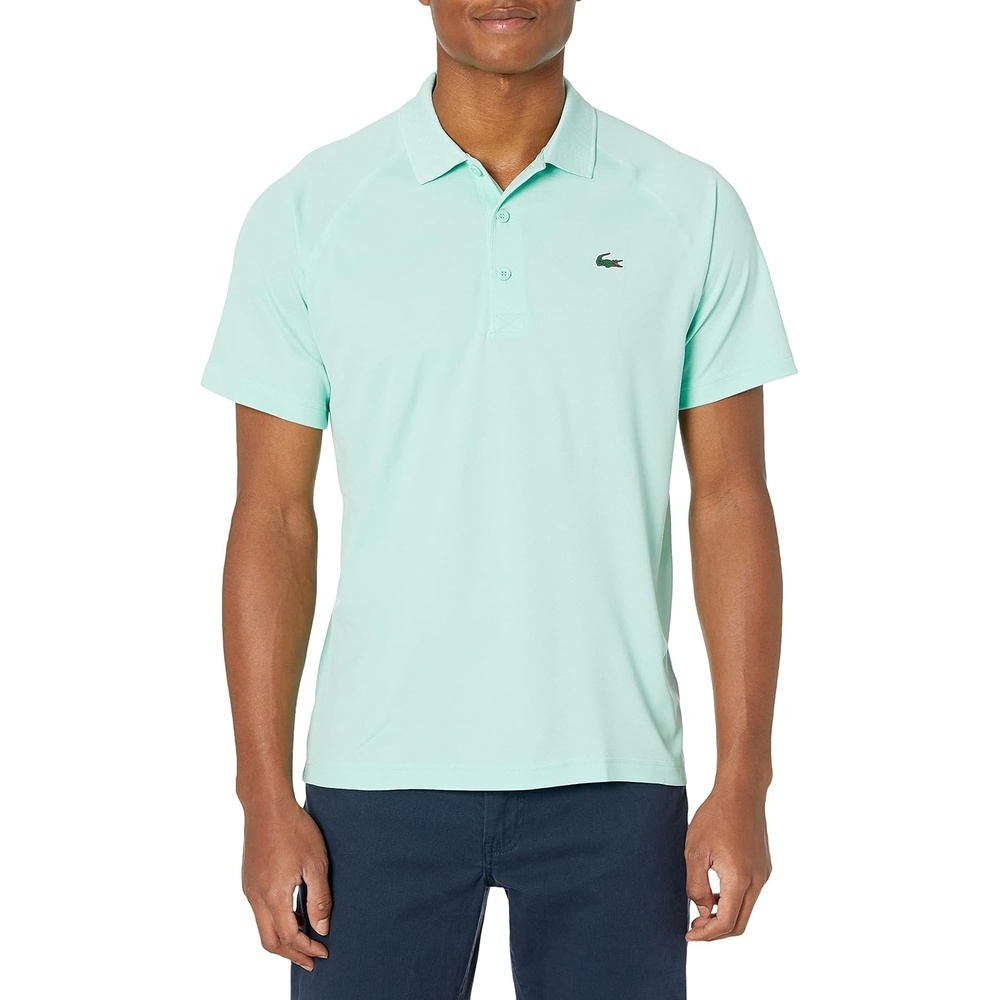 image:imageLacoste Mens Regular Fit UV Protect Golf Polo ShirtSpirulina