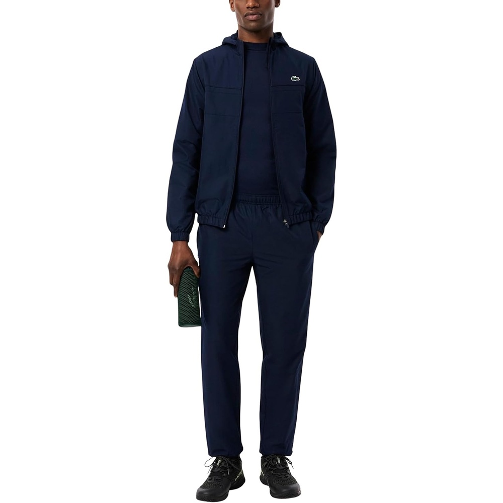 image:imageLacoste Mens Sport Diamond Taffeta Sport TracksuitNavy BlueNavy BlueNavy Blue