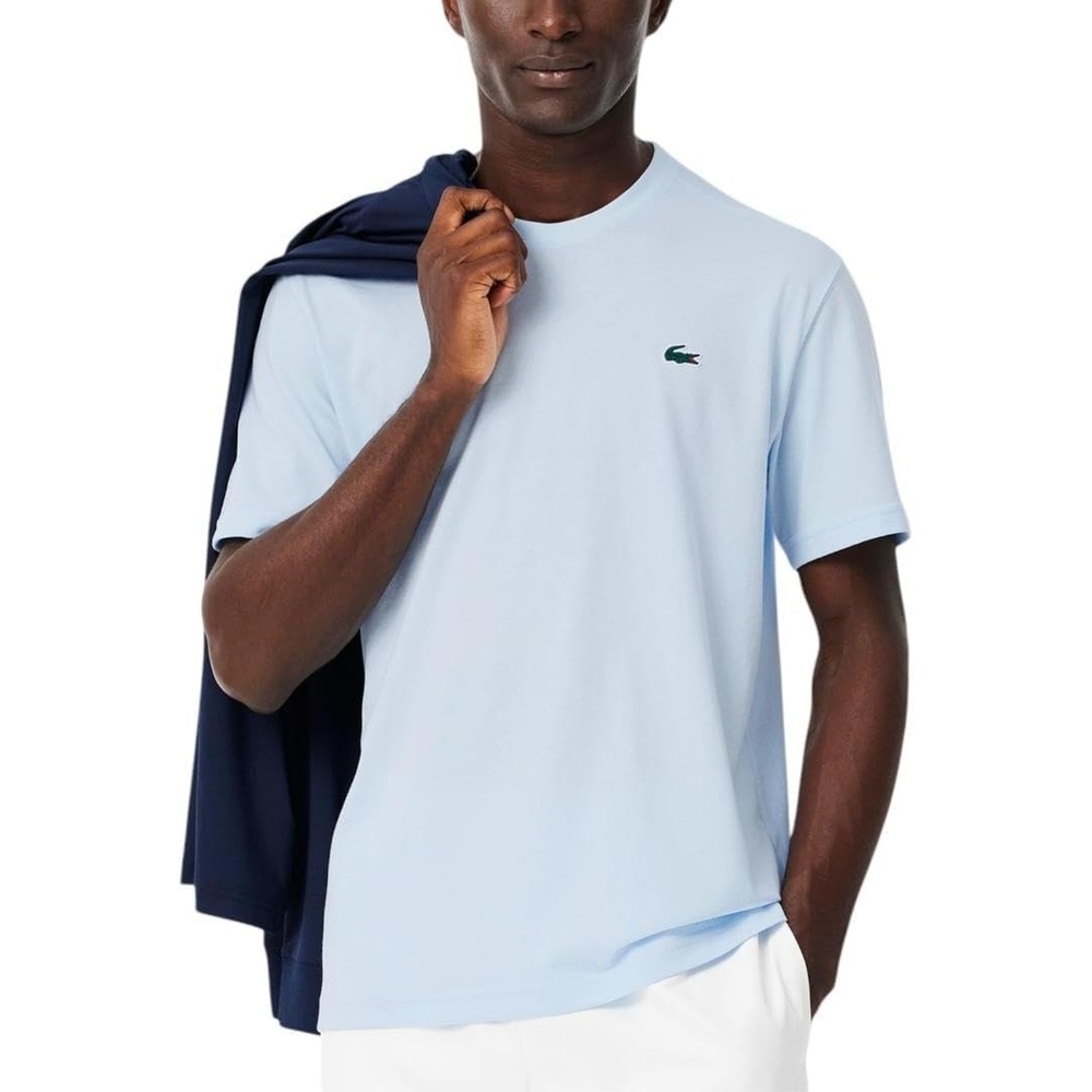 image:imageLacoste Mens Sport Ultra Dry Cotton Sport TShirtBaby Blue