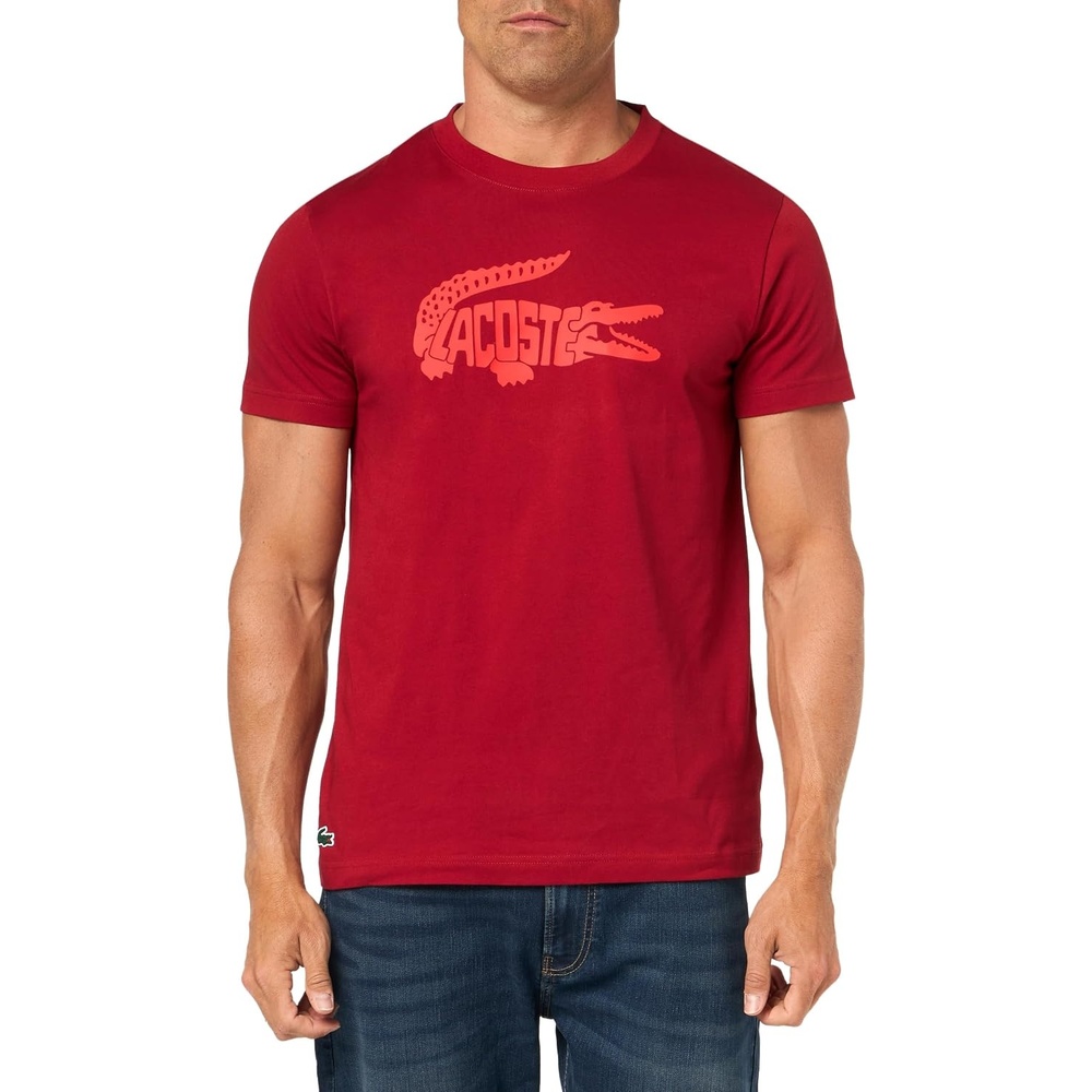 image:imageLacoste Mens Ultra Dry Printed TShirtOraRedcurrant Bush