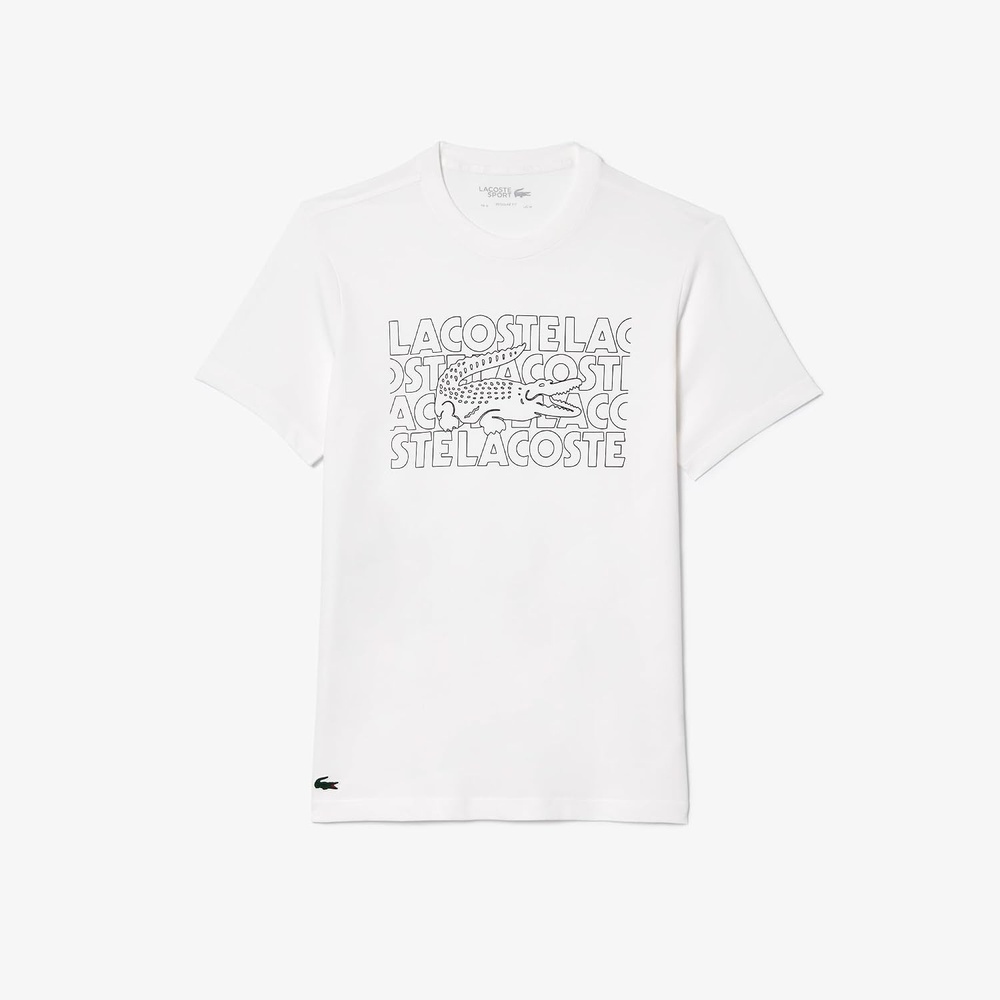 image:imageLacoste Mens Ultra Dry Printed TShirtWhite