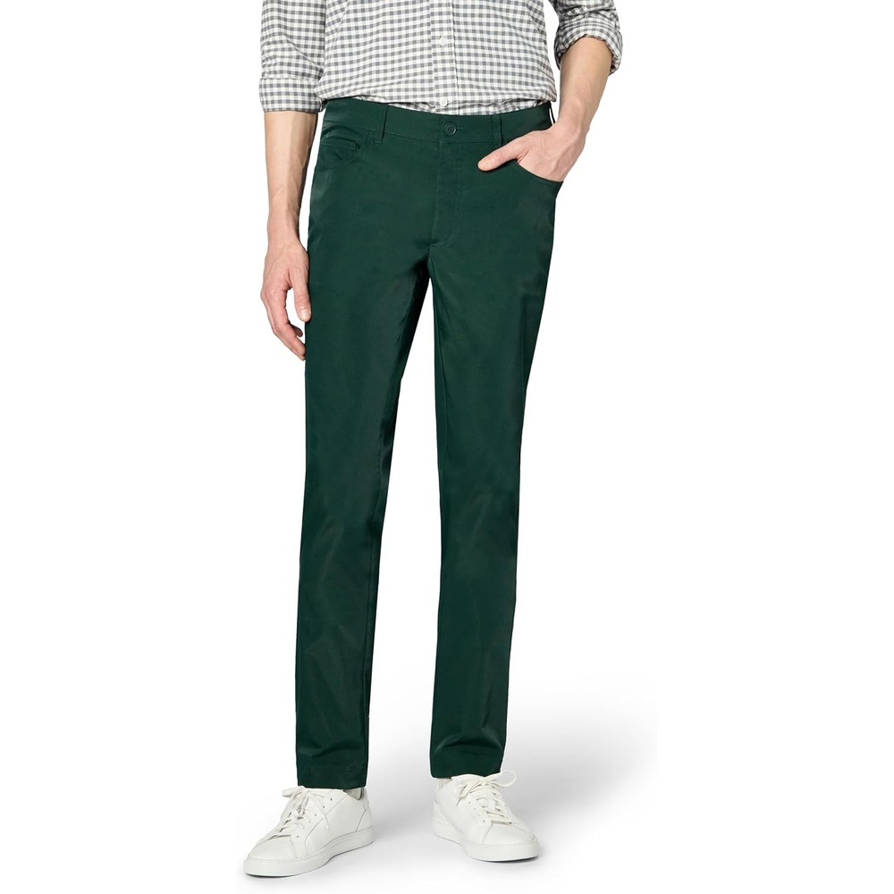 image:imageLacoste Mens Ultra Dry Slim Fit Golf PantsForest Green