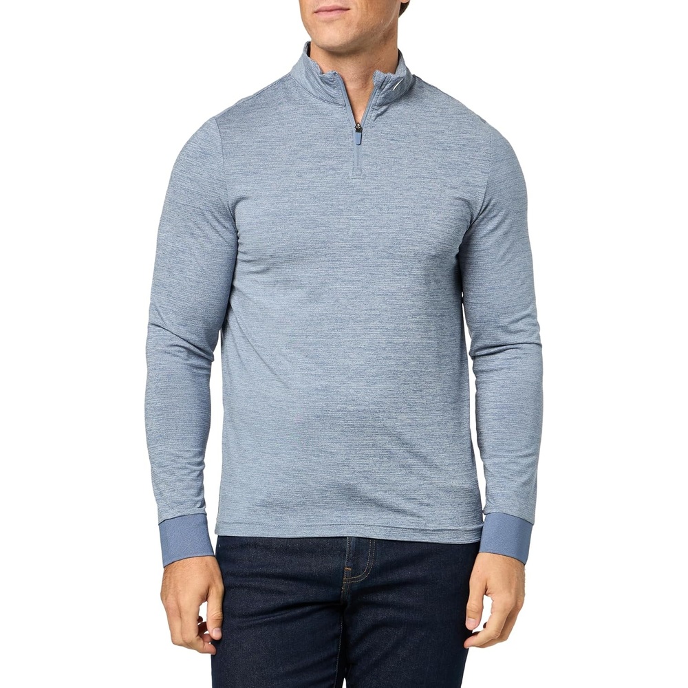 image:imageLacoste Mens Ultra Dry Stretch Golf SweatshirtLight Indigo Blue