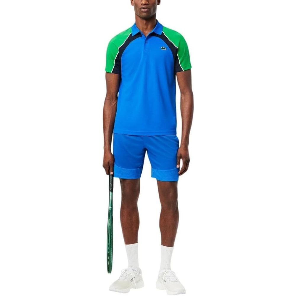 image:imageLacoste Mens Ultra Dry Stretch Tennis ShortsGipsy Blue