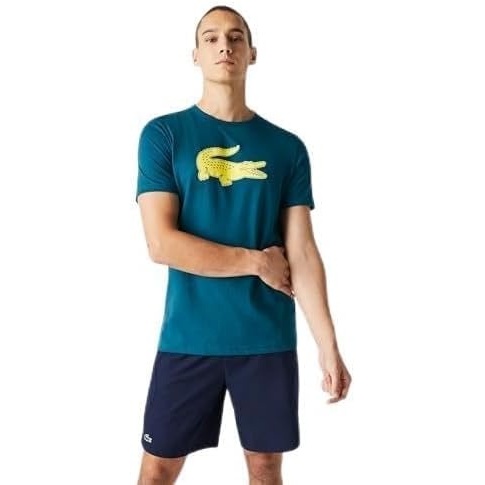 image:imageLacoste Mens Ultra Dry XXL Logo Sport TshirtDanubeDaphne Yellow