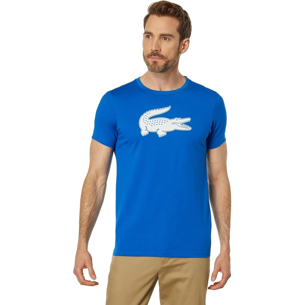 image:imageLacoste Mens Ultra Dry XXL Logo Sport TshirtMarinaWhite