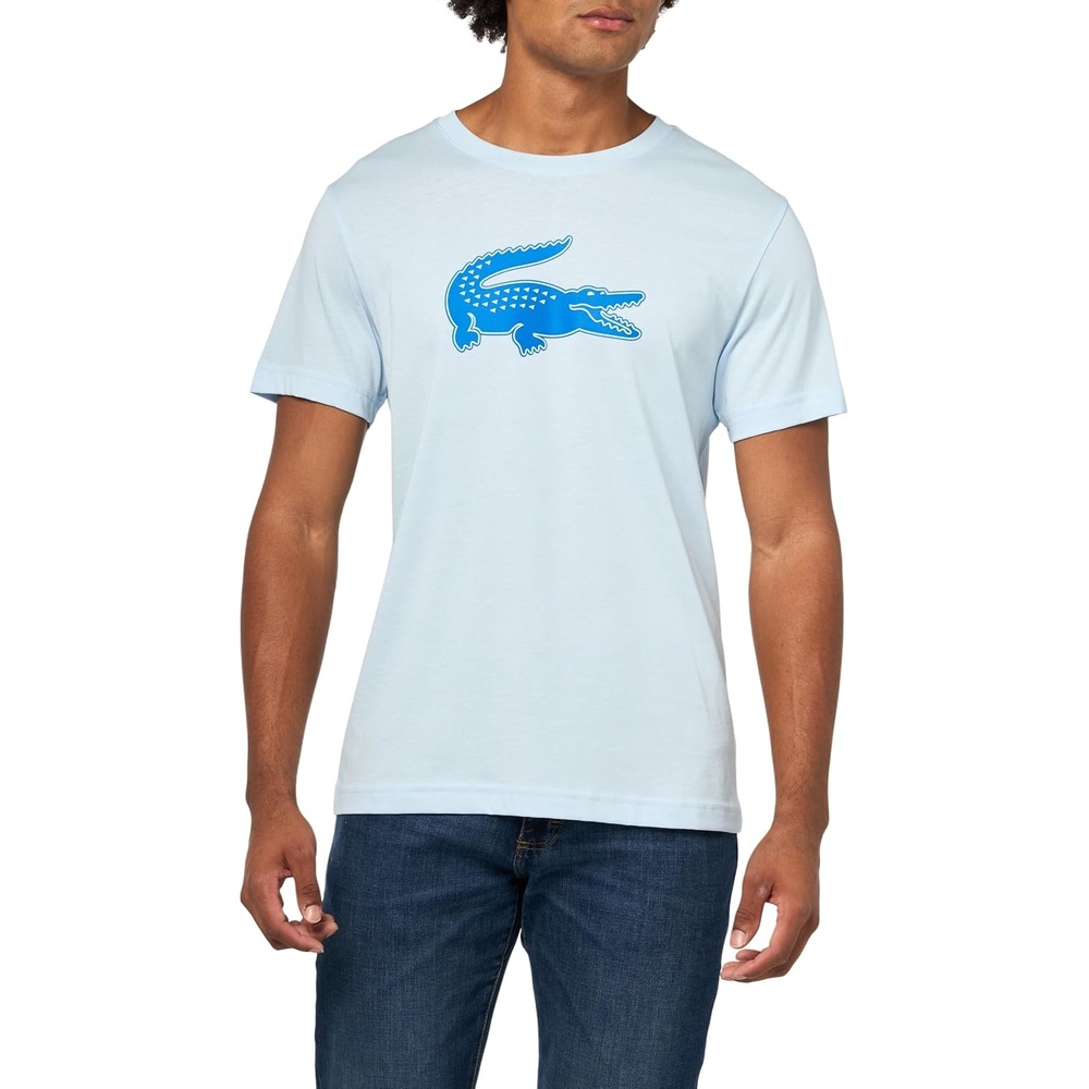 image:imageLacoste Mens Ultra Dry XXL Logo Sport TshirtRill BlueGipsy Blue