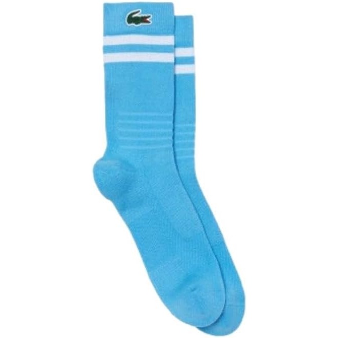 image:imageLacoste Unisex Adult Breathable Cotton Sport SocksBlue White