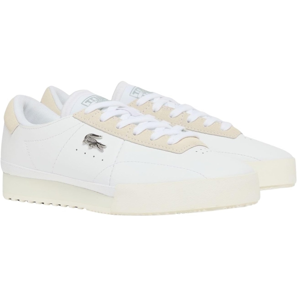 image:imageLacoste Womens Aura Leather SneakersWhiteOff White