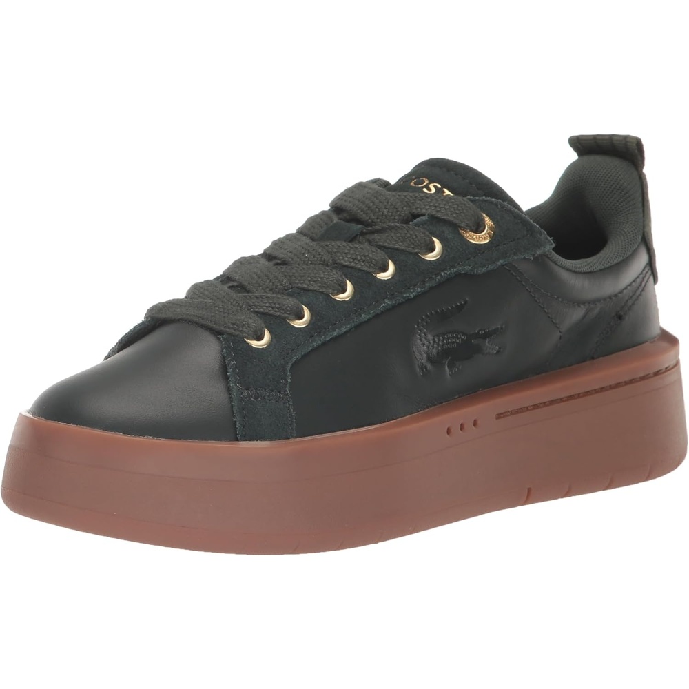 image:imageLacoste Womens Carnaby Platform SneakersDark GreenGum