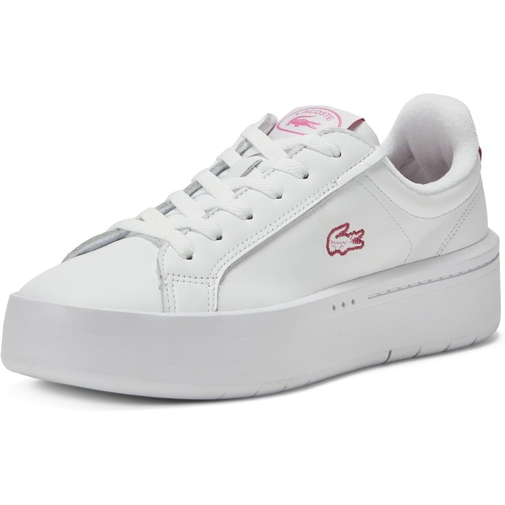 image:imageLacoste Womens Carnaby Platform SneakersWhitePink