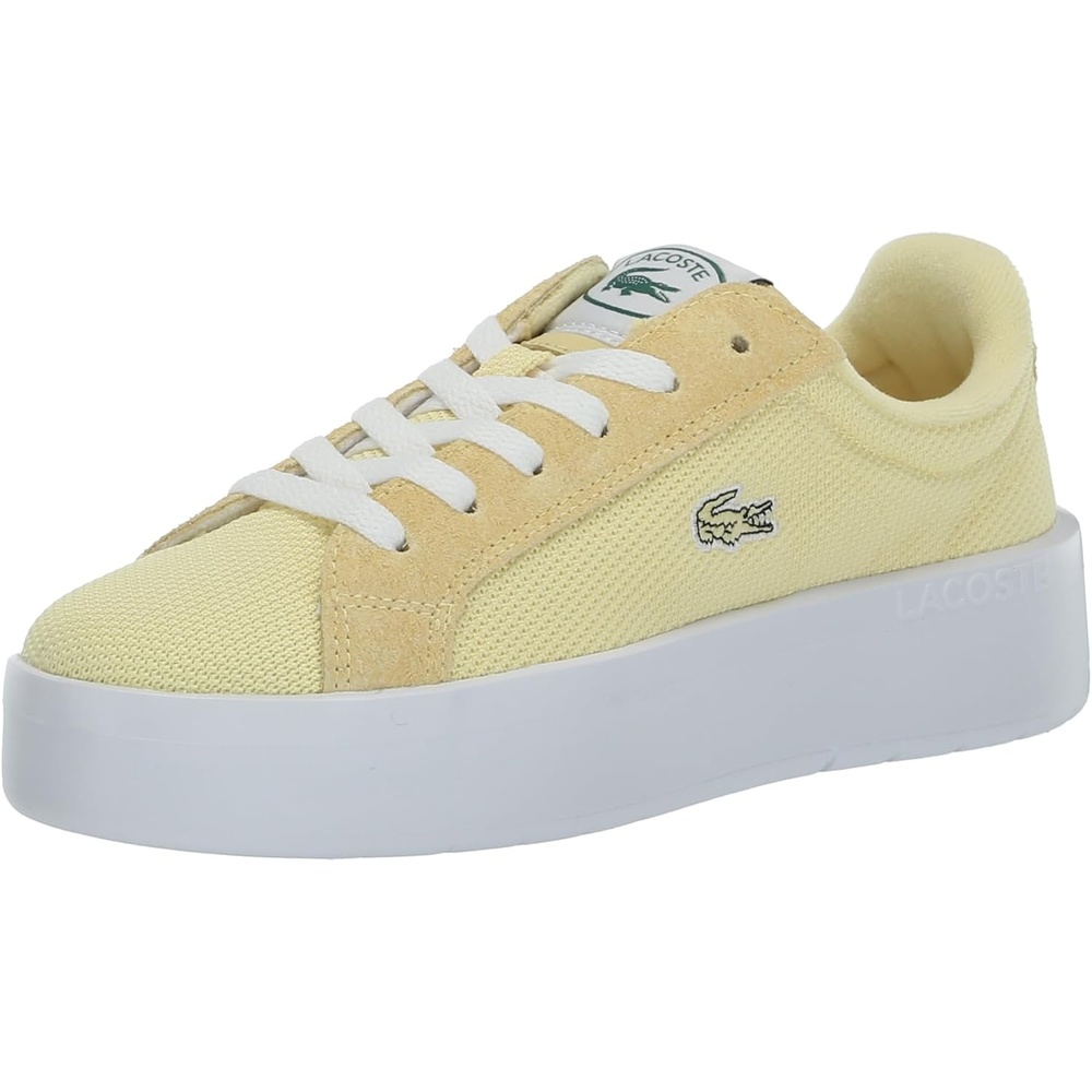 image:imageLacoste Womens Carnaby Platform SneakersYellowWhite