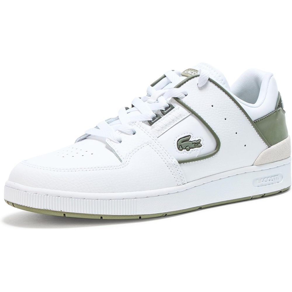 image:imageLacoste Womens Court Cage Leather SneakersWhite Khaki