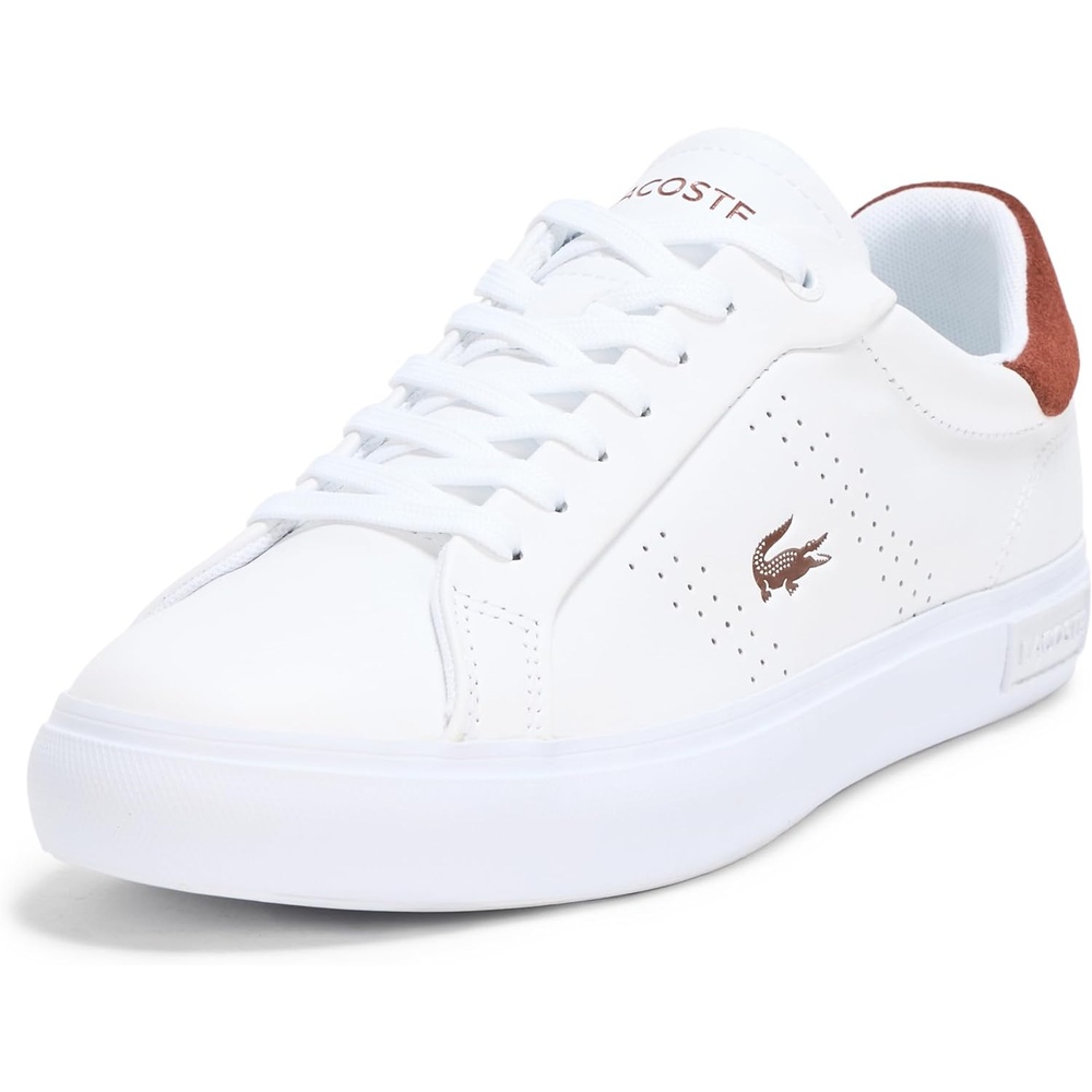 image:imageLacoste Womens Powercourt SneakersWhiteBrown