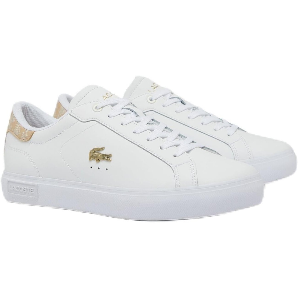 image:imageLacoste Womens Powercourt SneakersWhtLt Brw