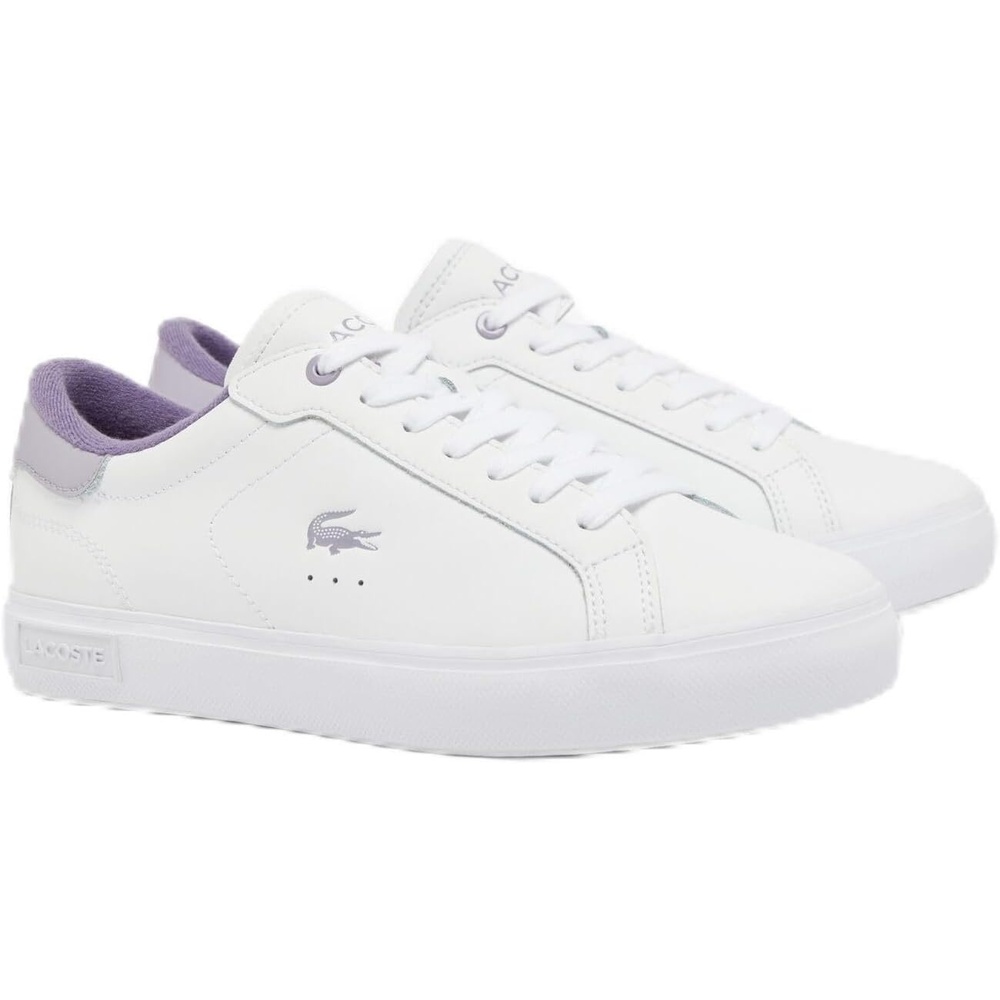 image:imageLacoste Womens Powercourt SneakersWhtLt Purp