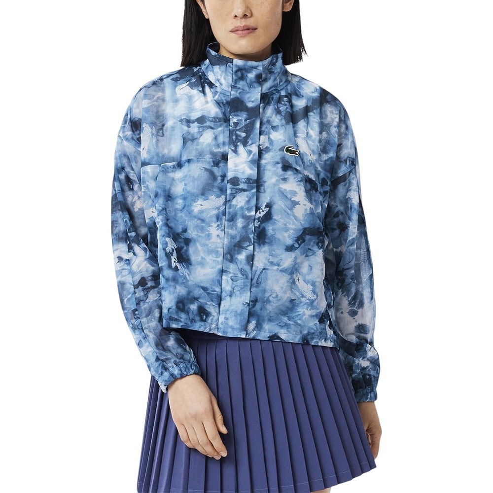 image:imageLacoste Womens Sport Lightweight Crocodile Print Tennis JacketPrimeroseCosmic