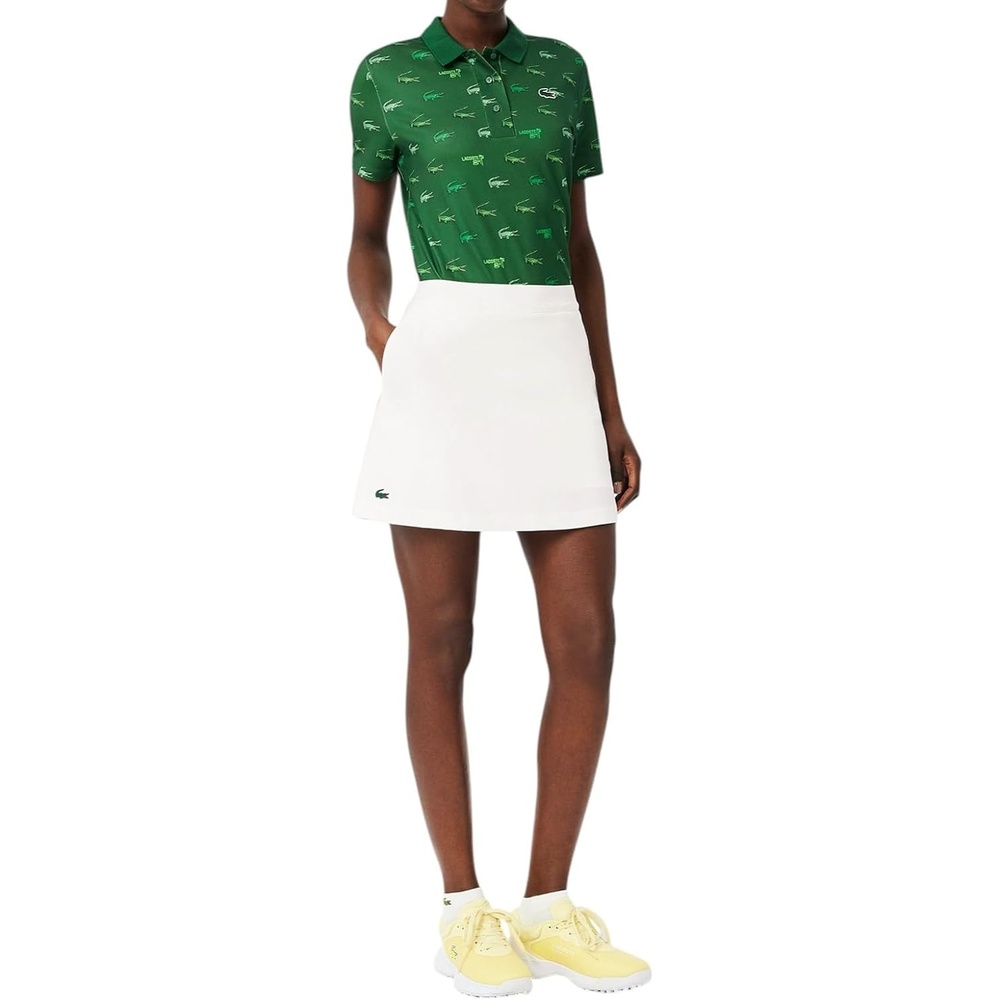 image:imageLacoste Womens Sport Ultra Dry Golf Skirt with LinerWhiteWhite