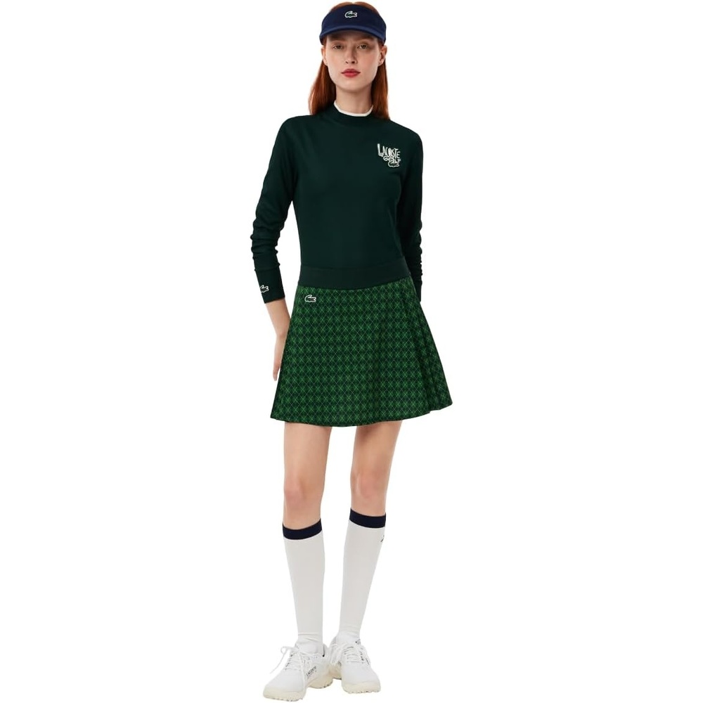 image:imageLacoste Womens Sport Ultra Dry Stretch Golf Skirt with LinerGreenDark Green