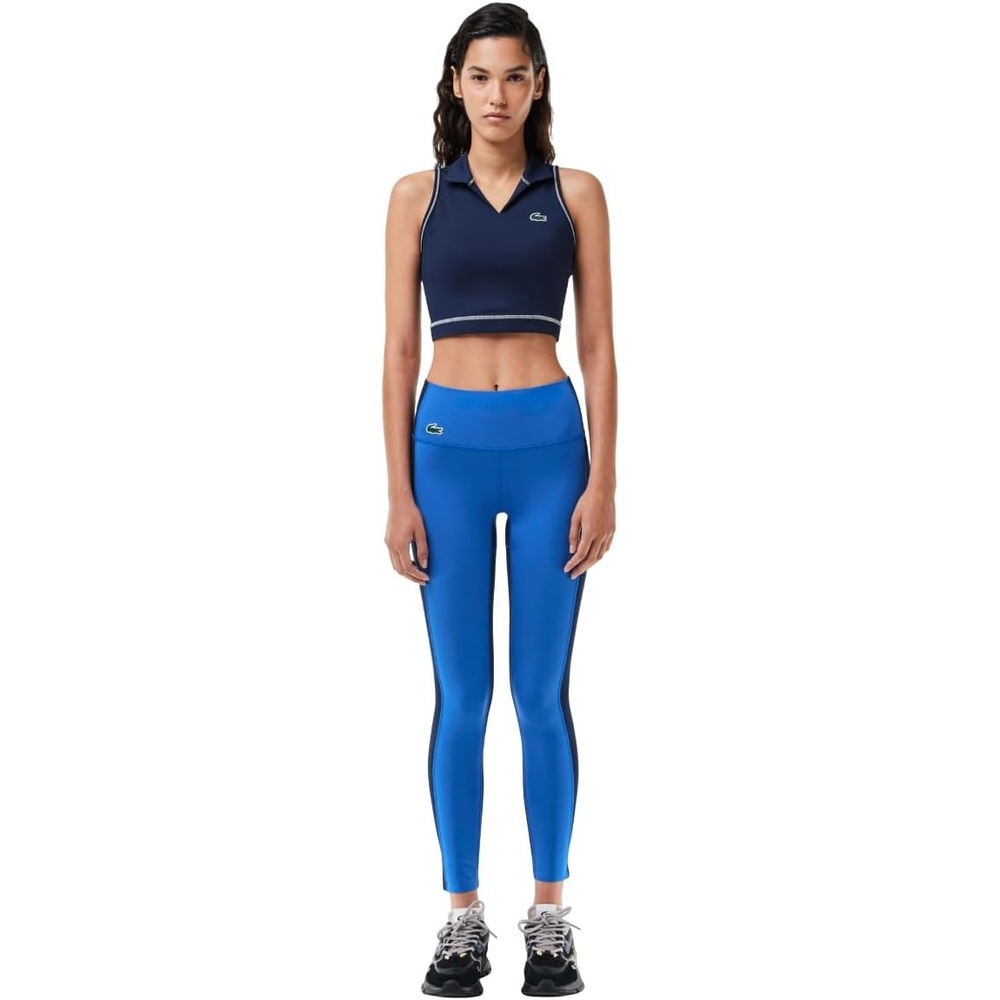 image:imageLacoste Womens Sport Ultra Dry Stretch LeggingsNavy BlueLadigue