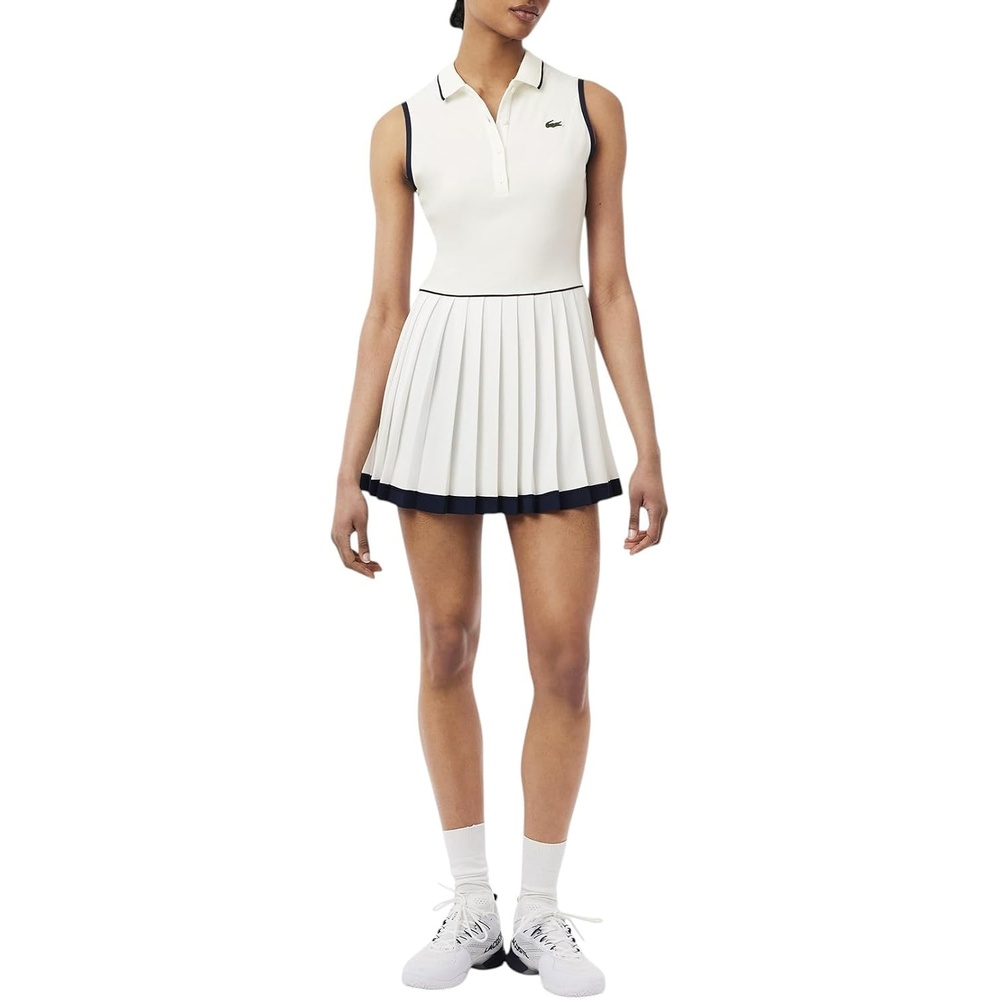 image:imageLacoste Womens Sport Ultra Dry Tennis Heritage DressFlourNavy BlueNavy Blue
