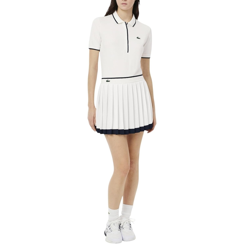 image:imageLacoste Womens Sport Ultra Dry Tennis Heritage Stretch SkirtFlourNavy BlueNavy Blue